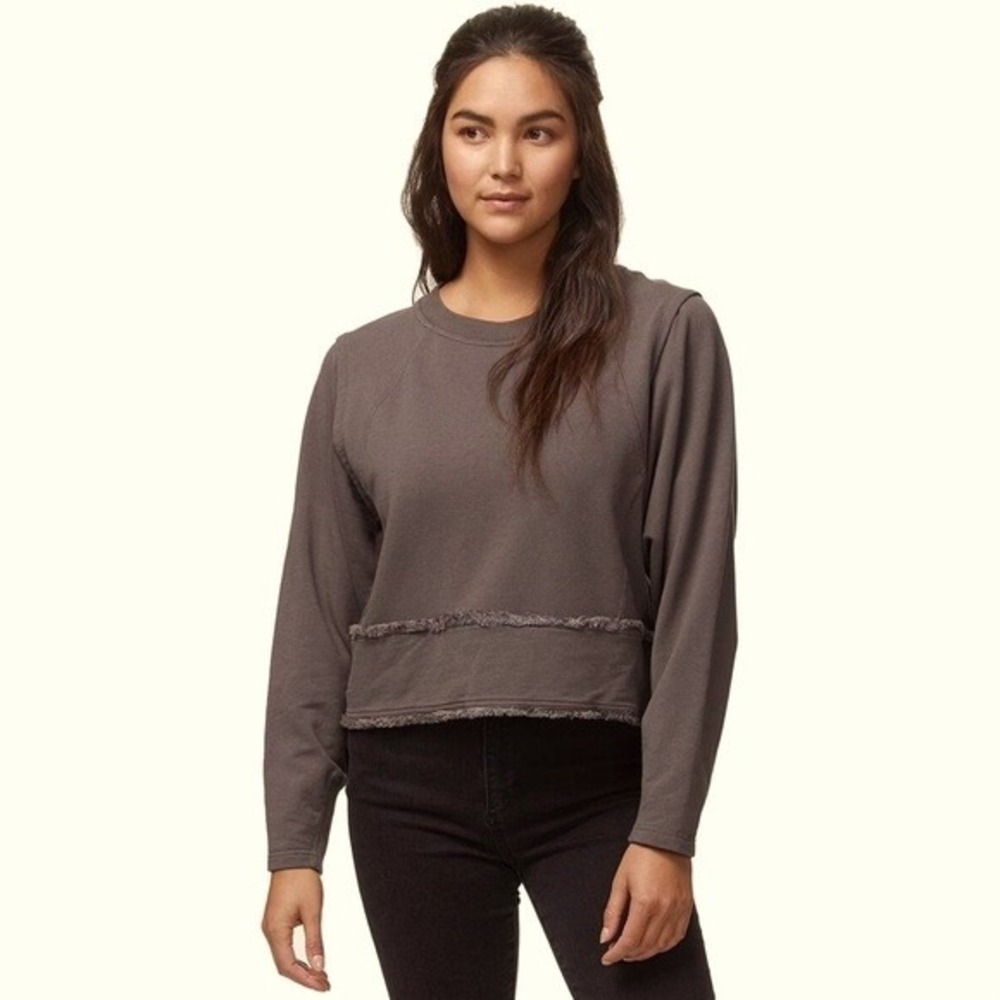 Free People Movement‎ Where the wind blows grey sweatshirt crew Size XS